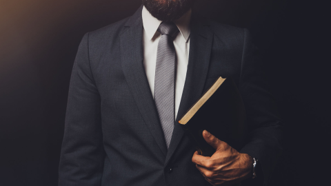 Pastor with Bible